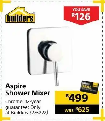 Builders Warehouse Aspire shower mixer offer