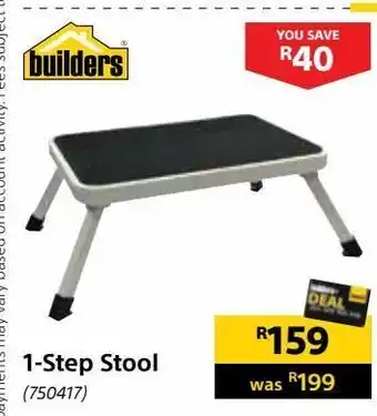 Builders Warehouse 1-step stool offer