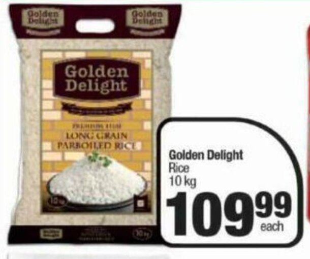 Golden Delight Rice 10kg offer at Spar