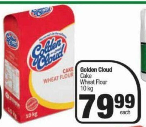 Golden Cloud Cake Wheat Flour 10kg offer at Spar