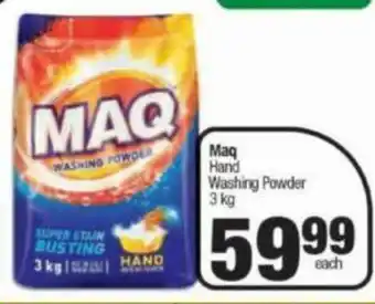 Spar Maq Hand Washing Powder 3kg offer