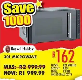 Lewis Russell Hobbs 30L Microwave offer