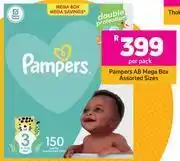 Game Pampers ab mega box assorted sizes- per pack offer