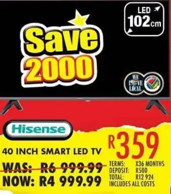 Lewis Hisense 40 inch Smart LED TV offer