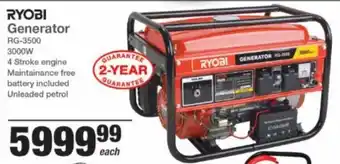 Mica Ryobi Generator 3000W offer