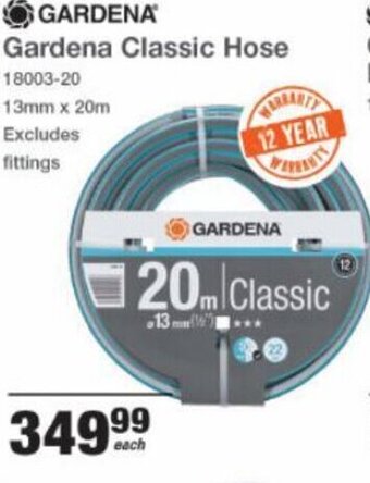 Gardena Classic Hose 13mm x 20m
