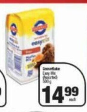 Spar Snowflake Easy Mix (Assorted) 500g offer