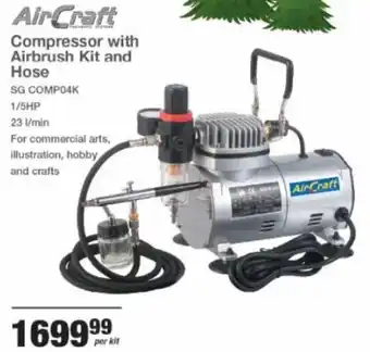 Mica Compressor With Airbrush Kit and Hose offer