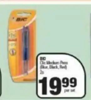 BIC Clic Medium Pens 2s