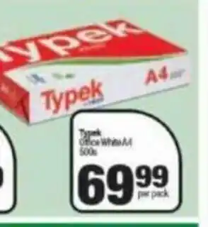 Spar Typek Office White A4 500s offer