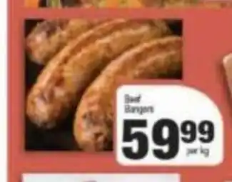 Spar Beef Bangers per kg offer