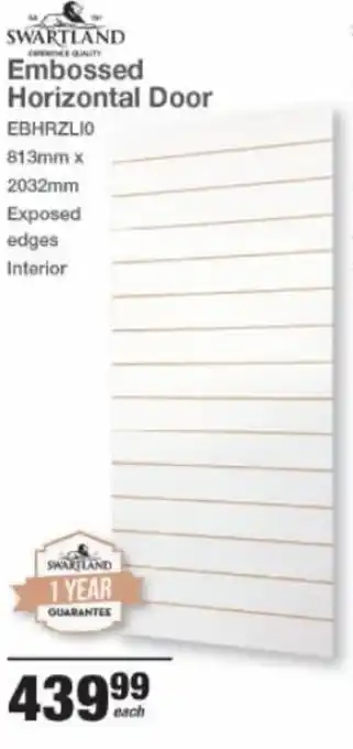 Mica Embossed Horizontal Door 813mmx2032mm offer