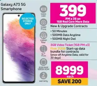 Game Galaxy A73 5G Smartphone offer