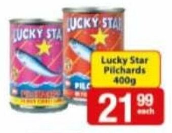 Check Save Lucky Star Pilchards 400g offer