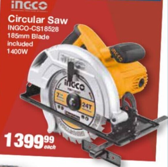 Ingco Circular Saw 1400W offer at Mica