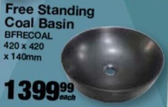 Splashworks Free Standing Coal Basin 420 x 420 x 140mm