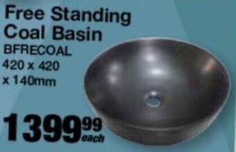 Mica Splashworks Free Standing Coal Basin 420 x 420 x 140mm offer