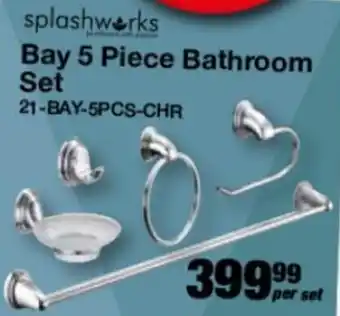 Mica Splashworks Bay 5 Piece Bathroom Set offer