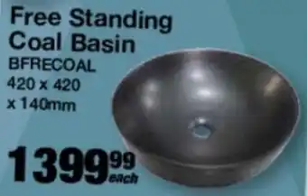 Splashworks Free Standing Coal Basin 420 x 420 x 140mm