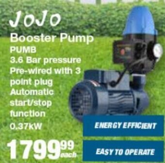 Mica Jojo Booster Pump Pumb offer