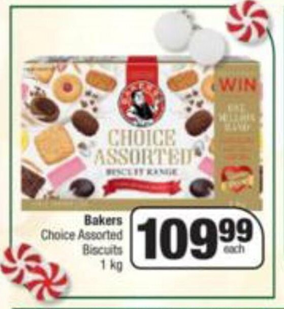 Bakers Choice Assorted Biscuit 1kg offer at Spar