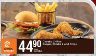 Spar Chikka Chicken Burger, Chikka 2 and Chips offer