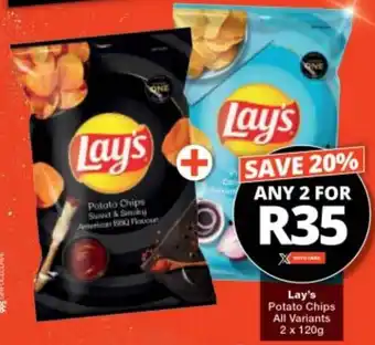 Checkers Lay's Potato Chips 2 x 120g offer