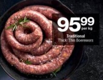 Checkers Traditional Thick/Thin Boerewors offer