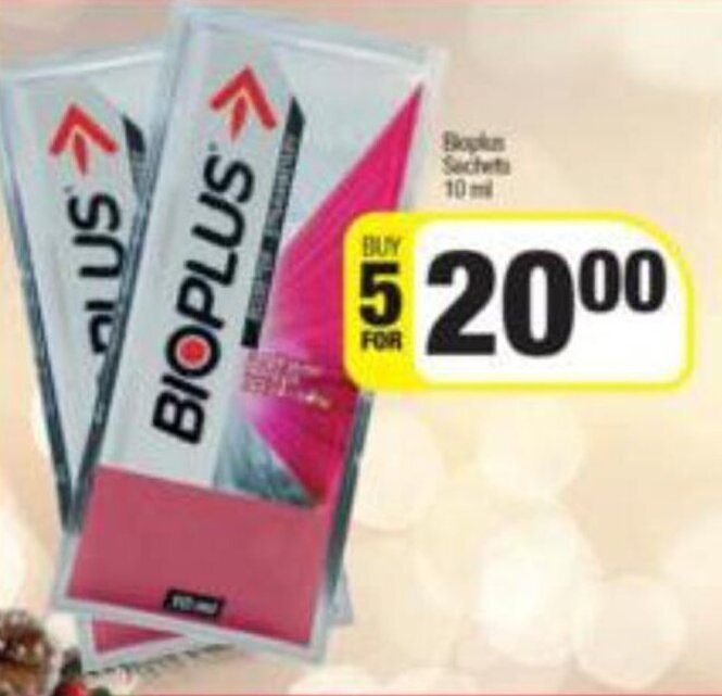 Bioplus Sachets 5 x 10ml offer at Spar