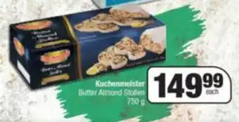 Spar Kuchenmeister Butter Almond Stollen 750g offer