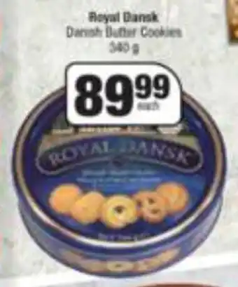 Spar Royal Dansk Danish Butter Cookies 340g offer