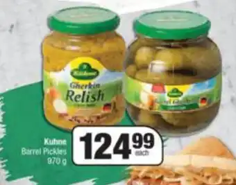 Spar Kühne Barrel Pickles 970g offer