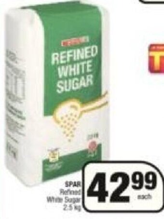 Spar Spar Refined White Sugar 2,5kg offer