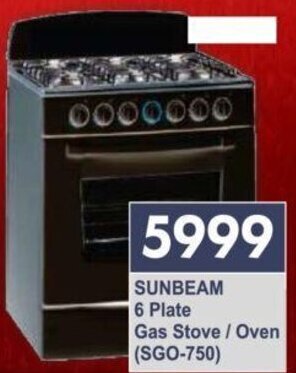 sunbeam gas electric stove