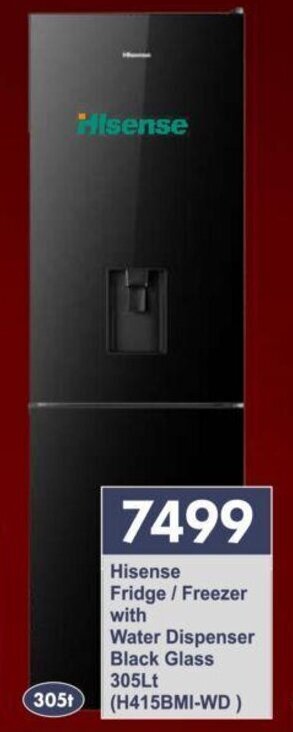 Hisense fridge deals black glass