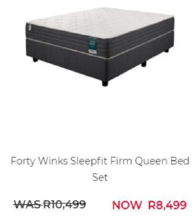 Forty Winks Sleepfit Firm Queen Bed Set offer at Dial a Bed