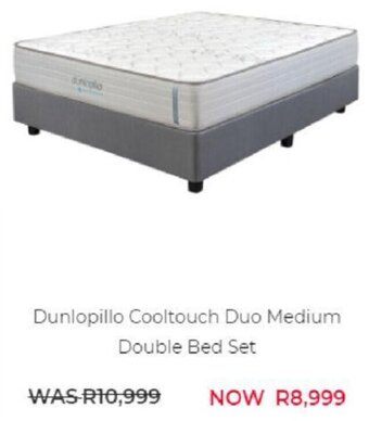 Dunlopillo Cooltouch Duo Medium Double Bed Set