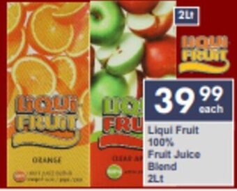 President Hyper Liqui Fruit 100% Fruit Juice Blend 2Lt offer