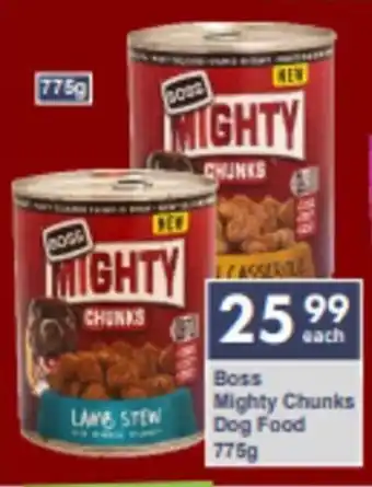 President Hyper Boss Mighty Chunks Dog Food 775g offer