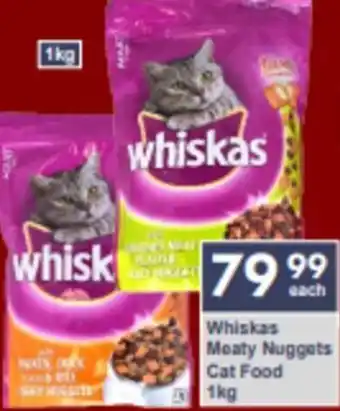 President Hyper Whisky Meaty Nuggets Cat Food 1kg offer