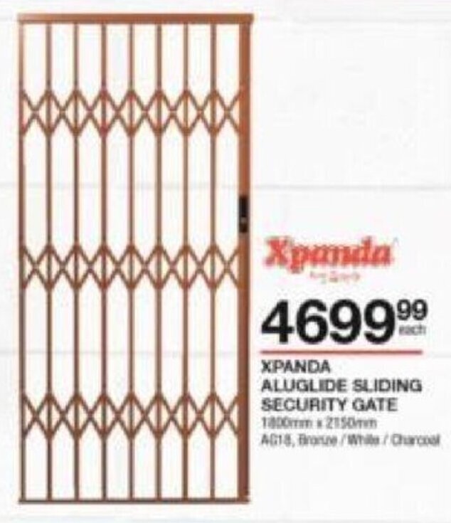 Xpanda Aluglide Sliding Security Gate offer at Build It