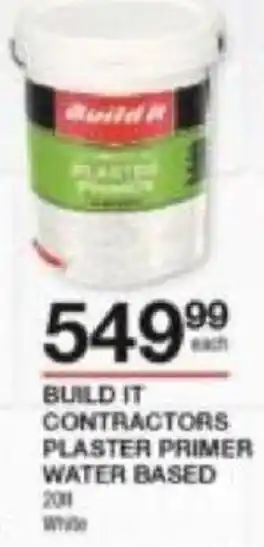 Build It Build It Contractors Plaster Primer Water Based 20L offer