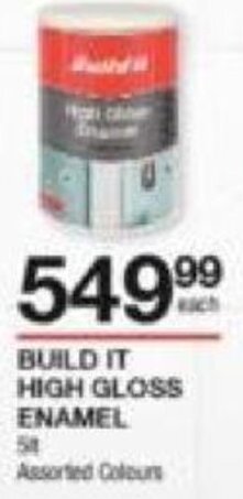 Build It High Gloss Enamel 5lt offer at Build It