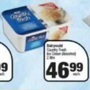 Spar Dairy Country Fresh Ice Cream 2 Litre offer