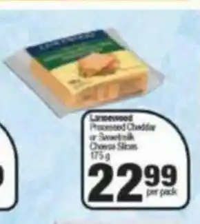Spar Lancewood Processed Cheddar or Sweetmilk Cheese Slices 175g offer