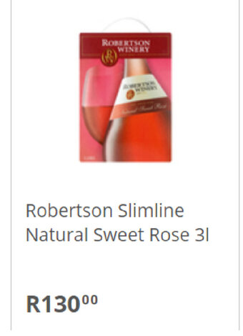 Robertson Slimline Natural Sweet Rose 3L
