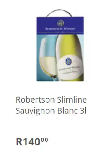 Pick n Pay Liquor Robertson Slimline Sauvignon Blanc 3L offer