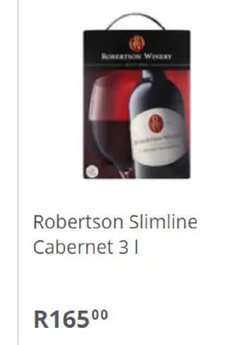 Pick n Pay Liquor Robertson Slimline Cabernet 3L offer