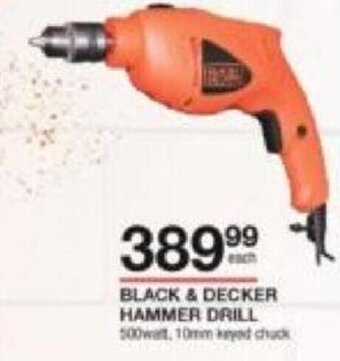 Build It Black & Decker Hammer Drill offer