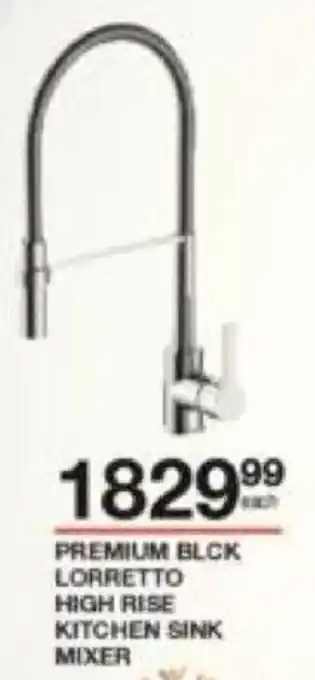 Build It Premium Blck Lorretto High Rise Kitchen Sink Mixer offer